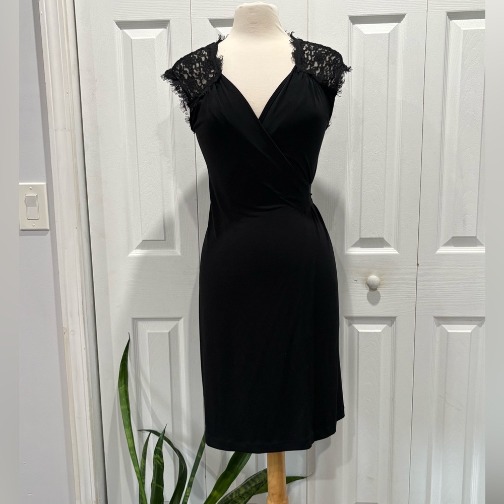 Banana Republic Lace Detail Wrap Dress